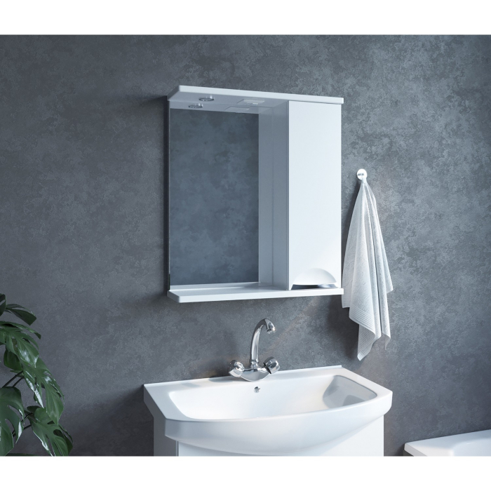 Стеллажи и полки, Шкаф навесной ЭТЬЕН-60 правый с подсветкой  (ПВХ)