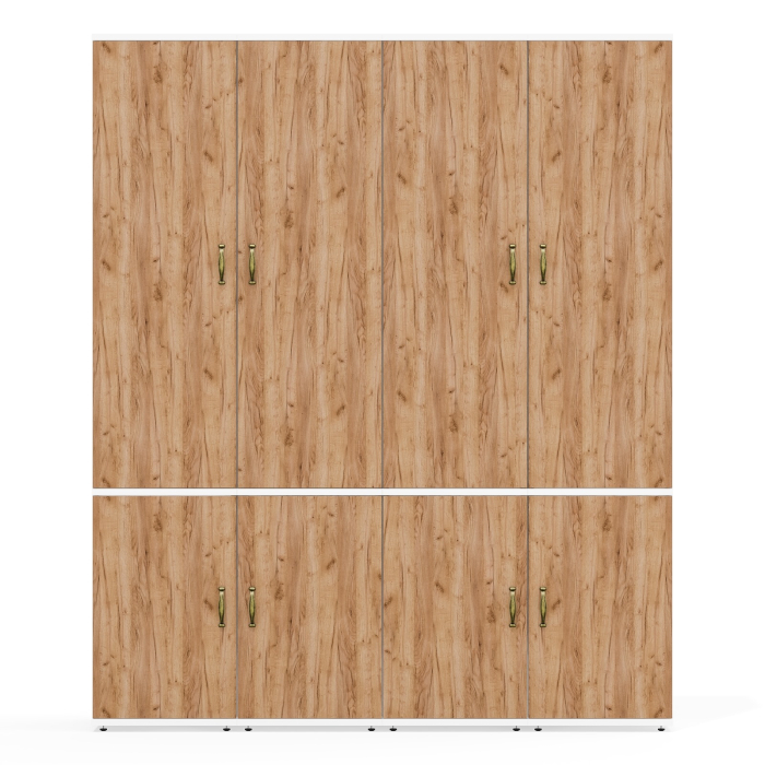 Шкафы распашные, Стенка для четырёх пеналов для хранения вещей или документов для офиса Лидер-8