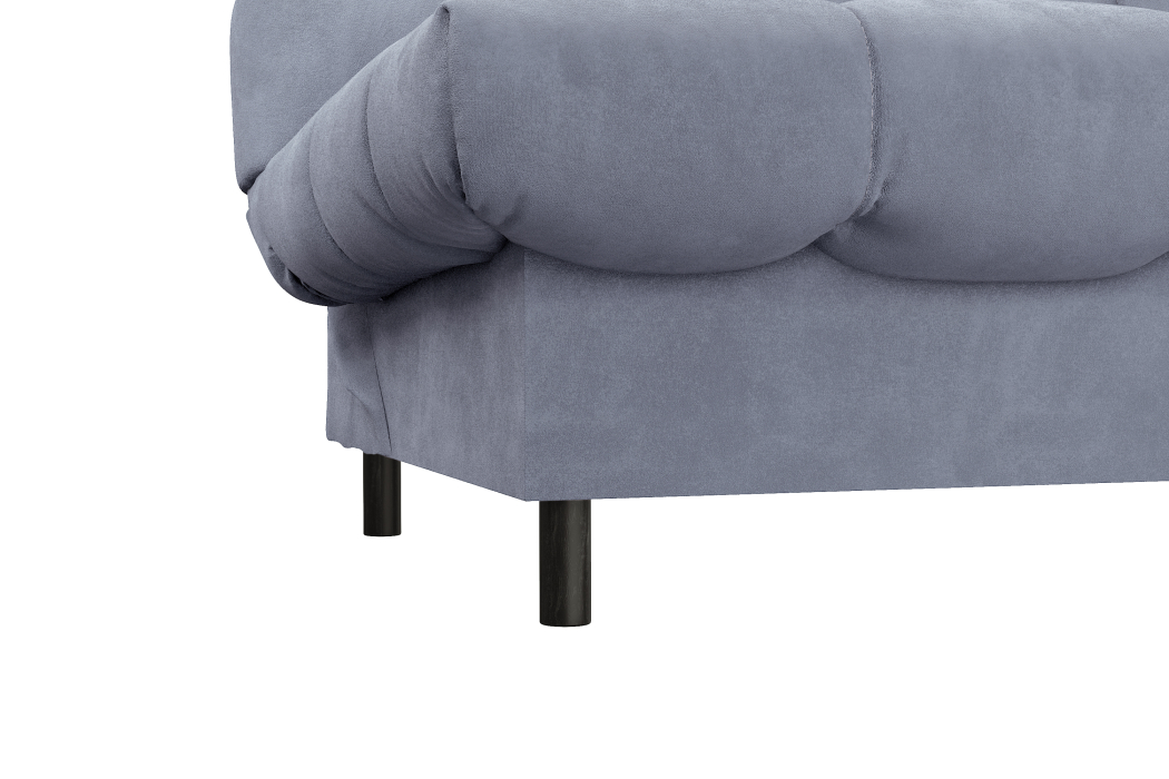 Диваны кровати со спальным местом, Диван прямой ЮТА, с черными ножками