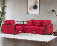 Диваны угловые в гостиную, Диван угловой Прага НПБ Микровелюр