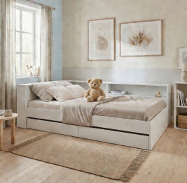 Набор Кровать Ксения 900 с ящиками и прикроватным блоком