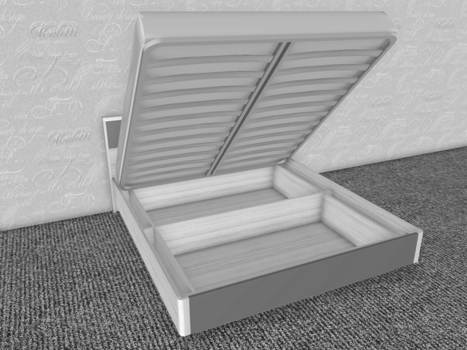 Кровати 180х200, Модульная система Грейс Кровать КР-4004  Гикори Джексон Темный