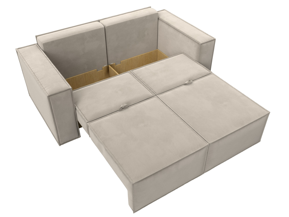 Диваны кровати со спальным местом, Диван прямой Куба мини, микровельвет