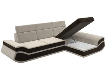 Диван угловой Лига-032 правый угол, микровельвет