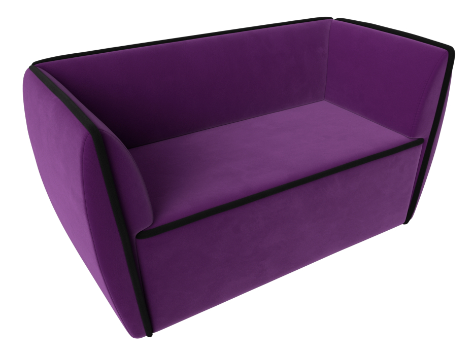 Дизайнерские диваны для гостиной, Прямой диван Бергамо 2-х местный, микровельвет