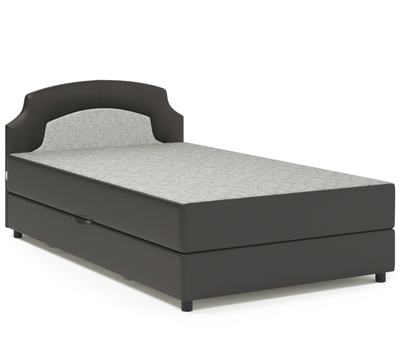 Мягкая кровать, Кровать тахта Шарм 160 с подъемным механизмом, шенилл / экокожа