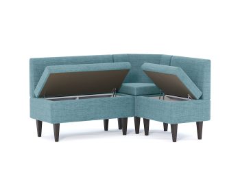 Диван кухонный угловой Лео, рогожка