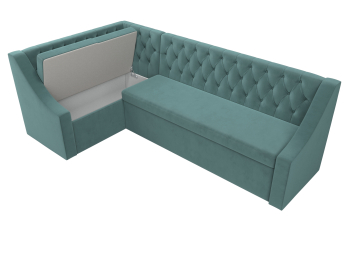 Кухонный угловой диван Мерлин левый угол велюр