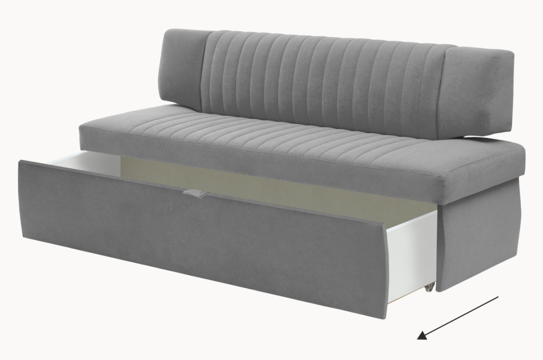 Диваны прямые кухонные, Прямой кухонный диван Аргус 183 ящик