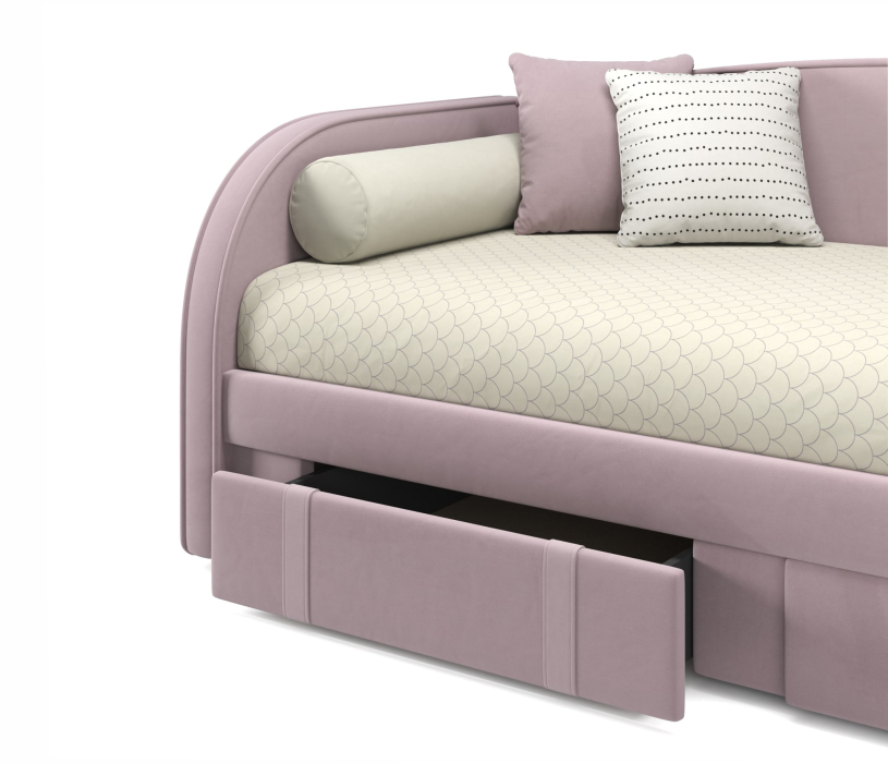 Кровати, Мягкая кровать Elda 900 с ортопедическим основанием и матрасом PROMO B COCOS
