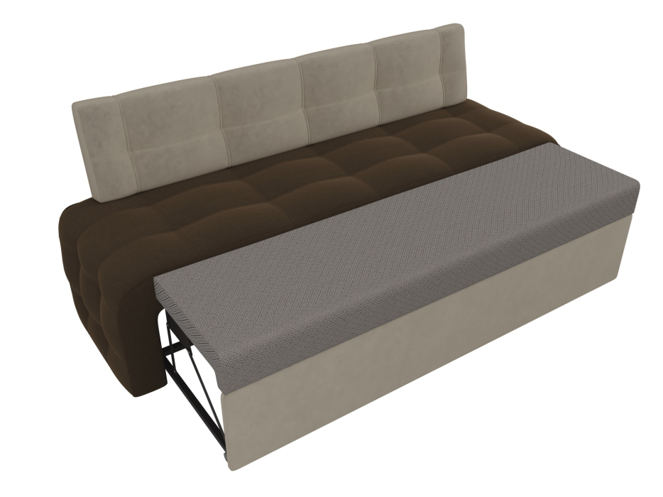 Диваны прямые кухонные, Кухонный прямой диван Люксор, микровельвет