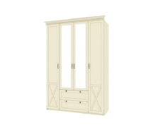 Для одежды, Шкаф четырехдверный Бэль+Карниз 1602/550