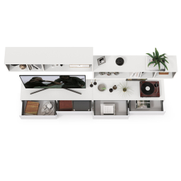 Две ТВ тумбы Сидней с полками