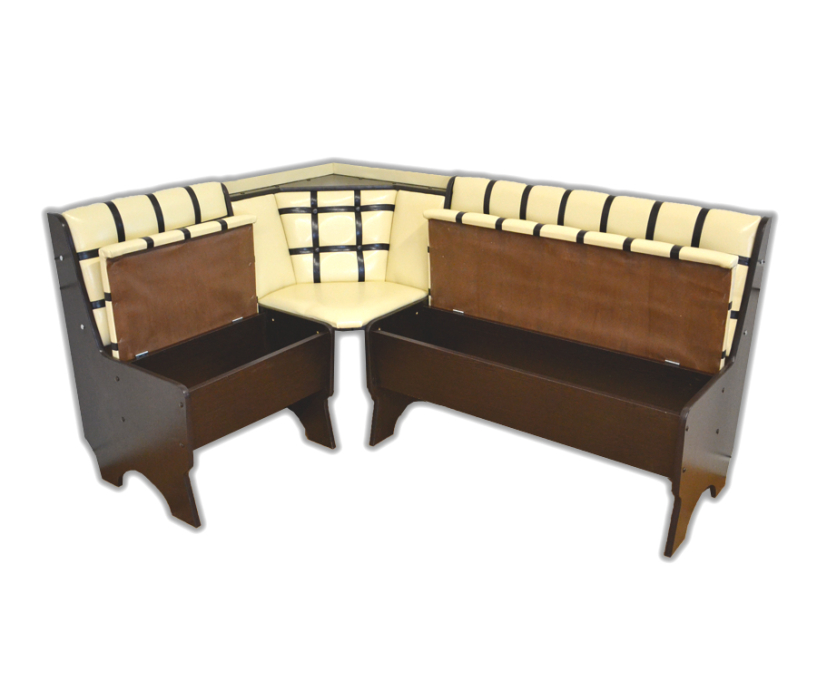 Кухонные уголки, Угловая скамья Комфорт-Лучиана 17 темный