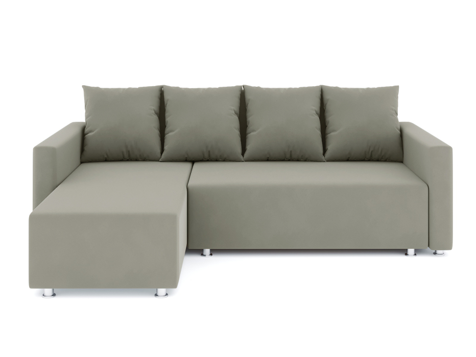 Диваны угловые в гостиную, Диван-кровать угловой Челси еврокнижка, велюр