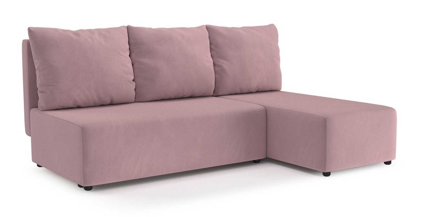 Диваны угловые в гостиную, Угловой диван Каир Lux, велюр, правый