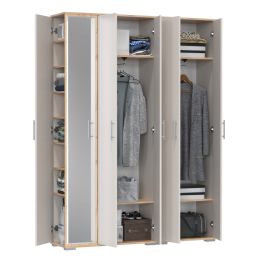 Модульная прихожая Домино-мини и шкаф для одежды Домино