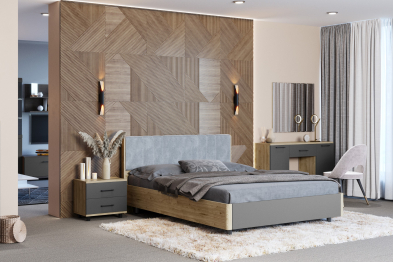 Модульная спальня Грейс композиция 7  Гикори Джексон Светлый