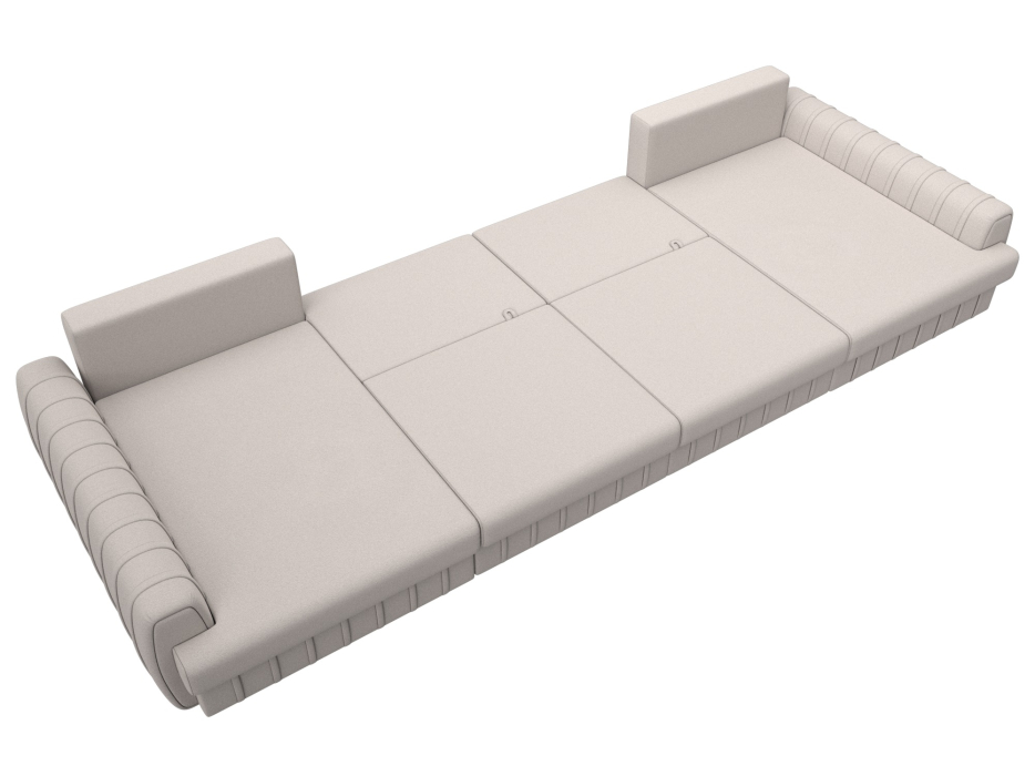 Диваны угловые в гостиную, Диван П-образный Лига-057 НПБ Лонг, замша JOLY