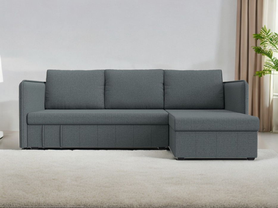 Диваны угловые в гостиную, Диван угловой Слим универсальный угол, рогожка Амур