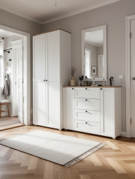 Комод с зеркалом и шкафом для прихожей Остин