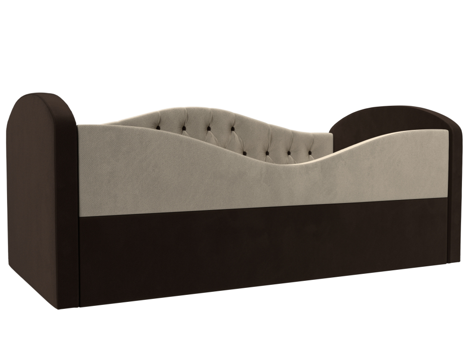 Кровати одноярусные, Детская кровать Сказка Люкс, микровельвет