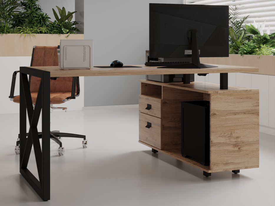 Угловые, Стол рабочий универсальный Калифорния Хардвиг СР01 ЛДСП