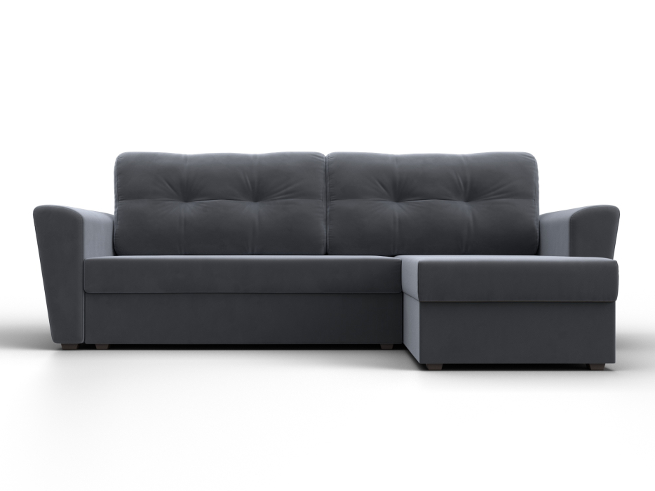 Диваны угловые в гостиную, Угловой диван Амстердам Лайт правый угол, велюр