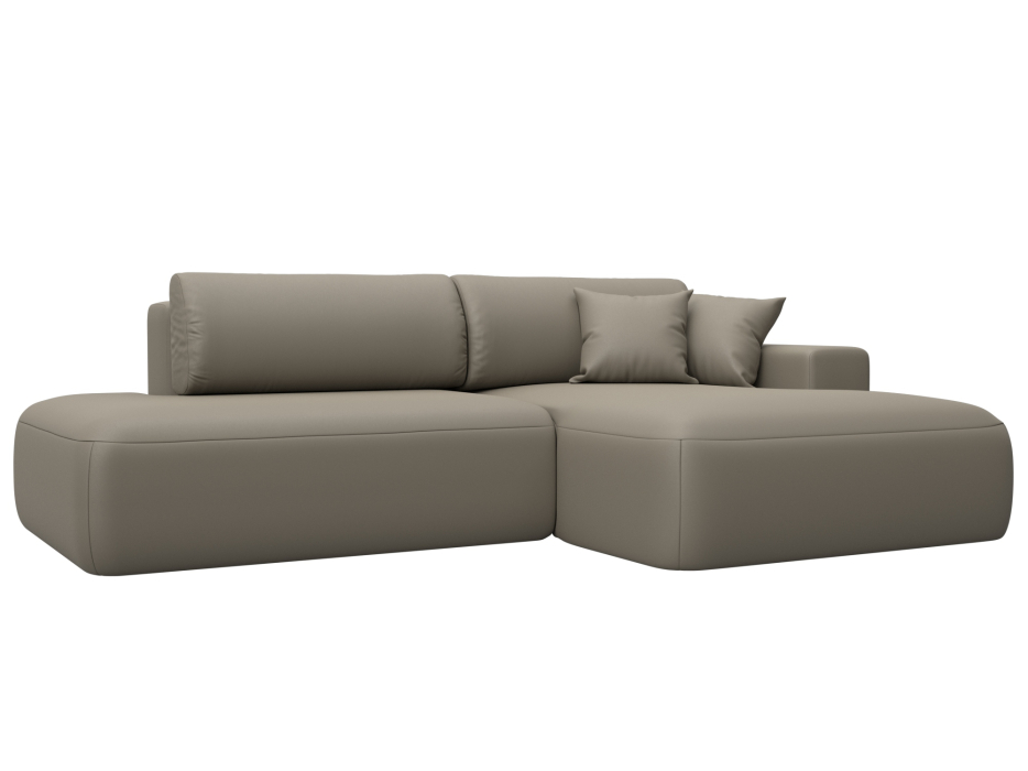 Диваны угловые в гостиную, Диван угловой Лига-036 НПБ Модерн правый угол, экокожа GRIFON 