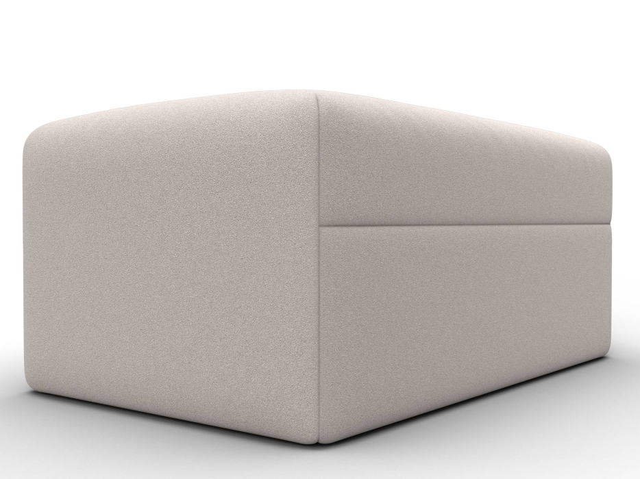 Пуф в прихожую, Модуль пуф Лига-060 НПБ, замша JOLY