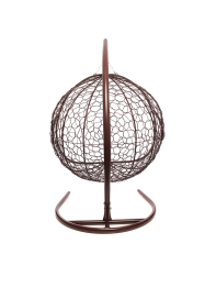 Подвесное кресло ДЛЯ ДВОИХ с ротангом коричневое