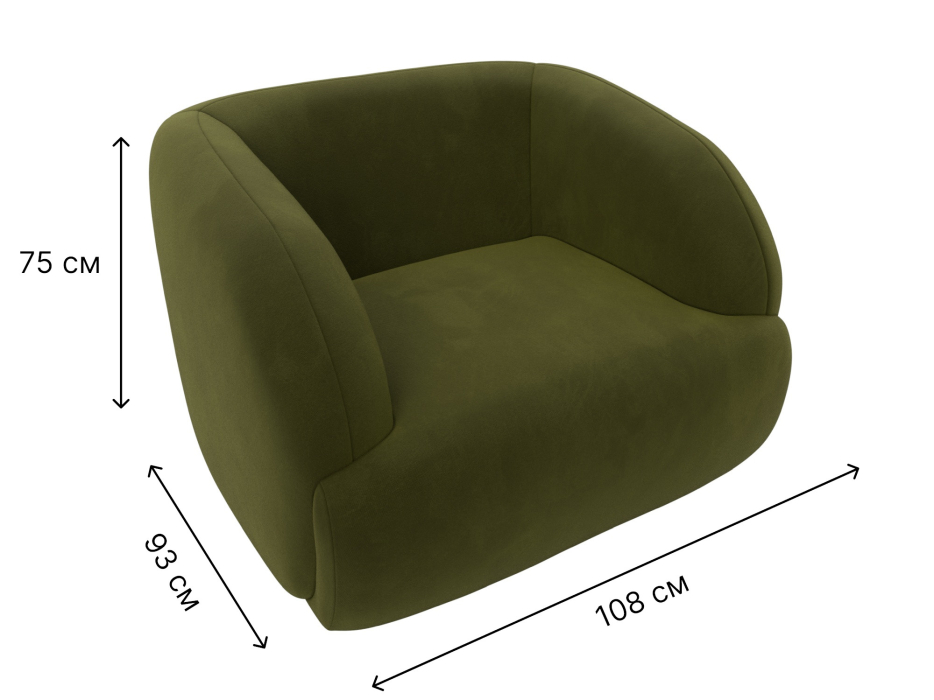 Кресло для отдыха, Кресло Лига-041, микровельвет