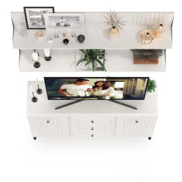 ТВ-тумба-Комод Валенсия 13.309 с двумя навесными полками № 89