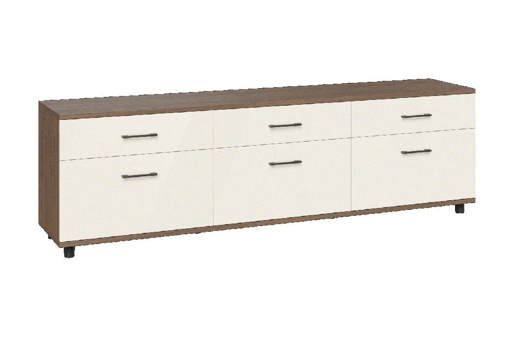 ТВ-тумбы, Модульная система Грейс Тумба ТБ-5027  Гикори Джексон Темный