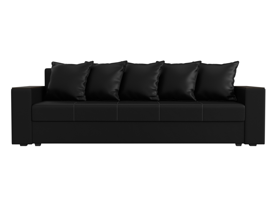 Диваны прямые, Диван прямой Дубай Лайт полки слева, экокожа