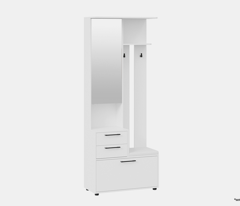 С зеркалом, Витра шкаф-секция комбинированная тип 1