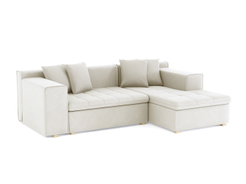 Диван угловой Чикаго без механизма, велюр