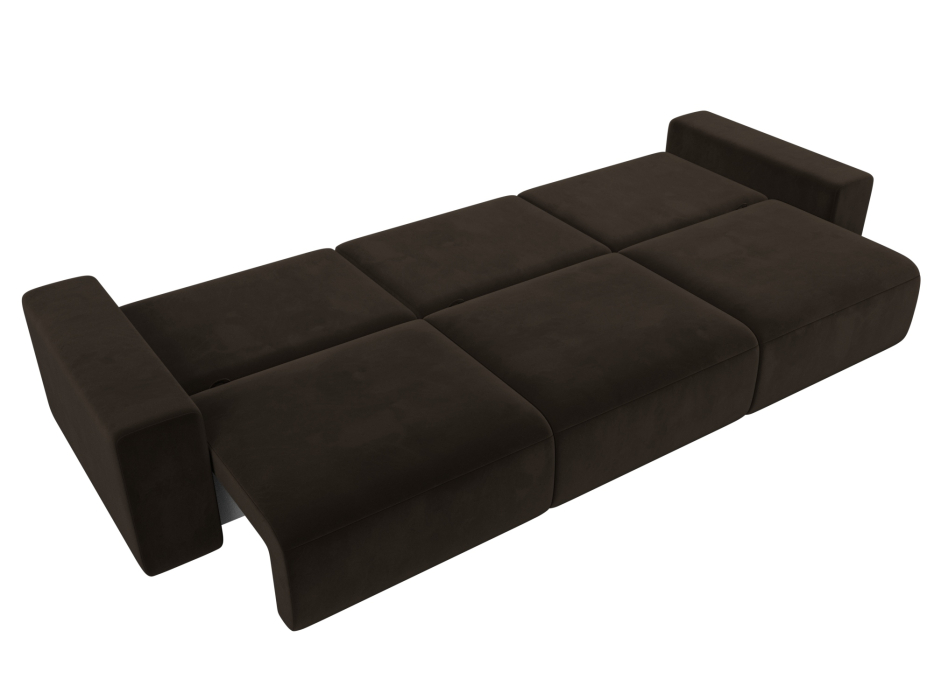 Диваны еврокнижки, Диван прямой Лига-036 Классик Лонг, микровельвет