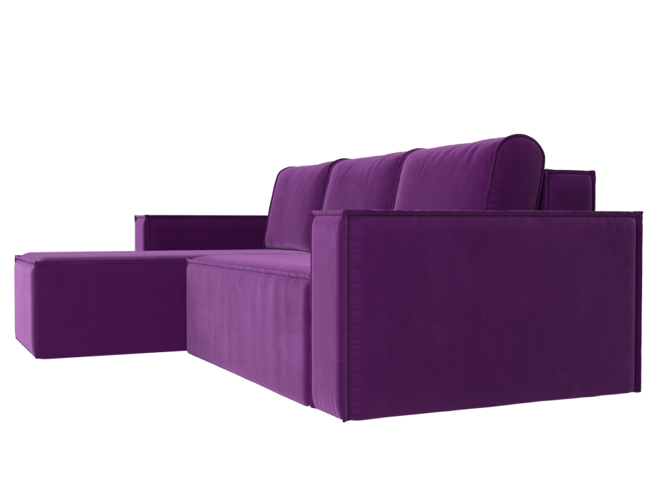 Диваны угловые в гостиную, Угловой диван Куба левый угол, микровельвет