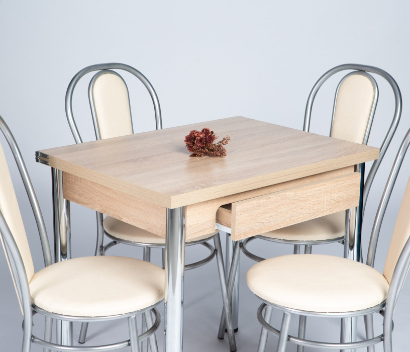 Обеденные группы, Обеденная группа С Ящиком/венские хром