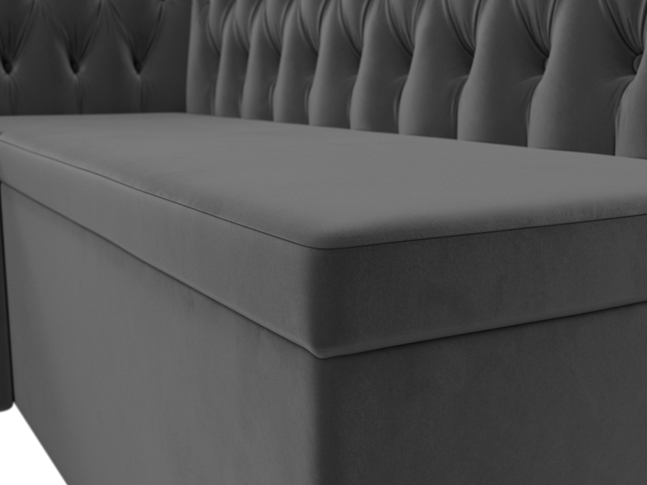 Диваны угловые кухонные, Кухонный угловой диван Мирта левый угол, велюр