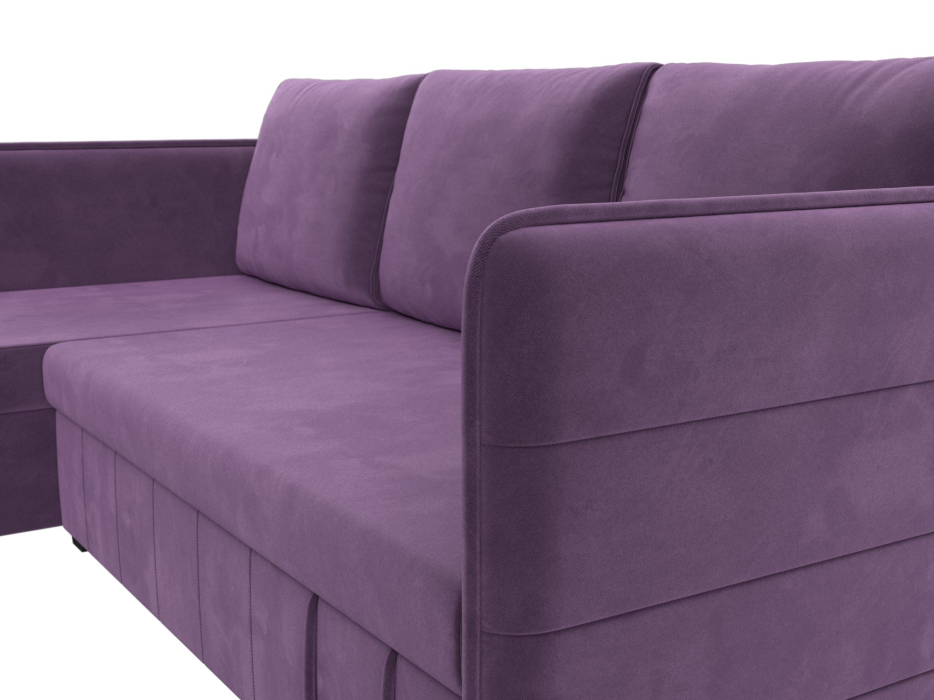 Диваны угловые в гостиную, Угловой диван Слим левый угол, микровельвет