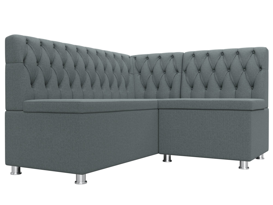 Кухонные уголки, Диван кухонный угловой Мирта правый угол, рогожка Амур