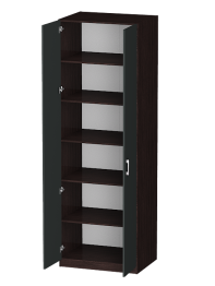 Распашной шкаф Лайф с полками 80*60*240 Венге