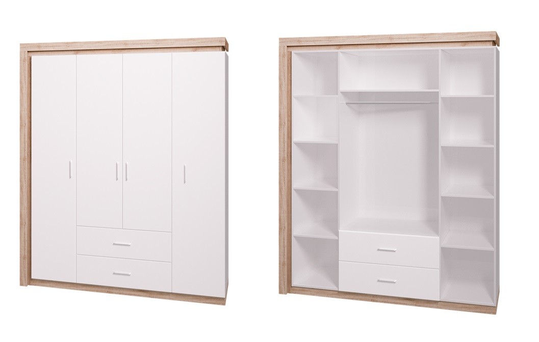 Шкафы распашные, Шкаф 4-х дверный 16 Люмен