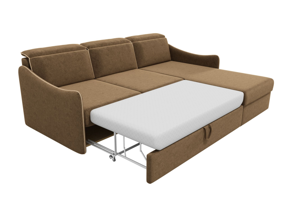 Диваны угловые в гостиную, Диван  угловой Скарлетт,вельвет,правый угол