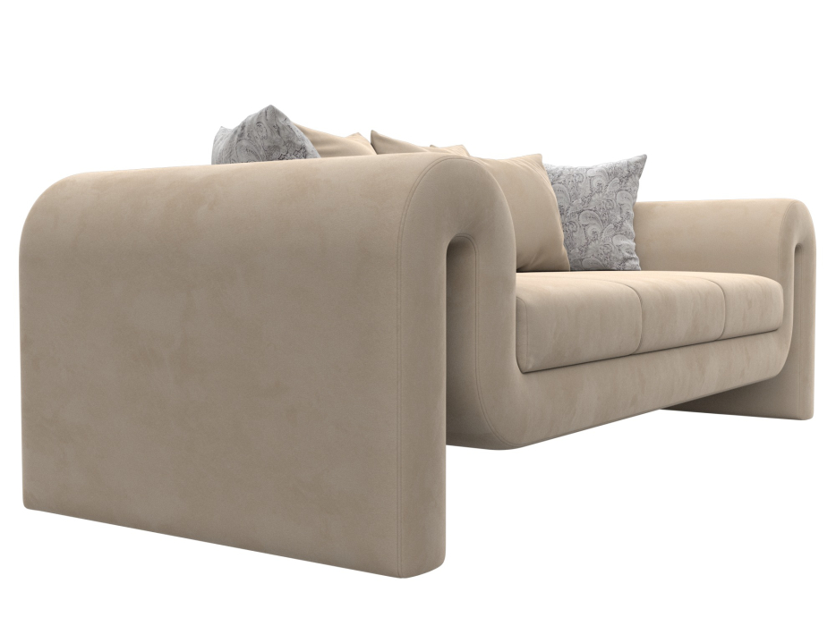 Диваны прямые кухонные, Диван прямой Волна, велюр