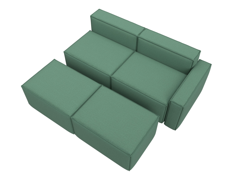 Диваны угловые в гостиную, Диван угловой модульный Лига-063 угол правый, рогожка Амур