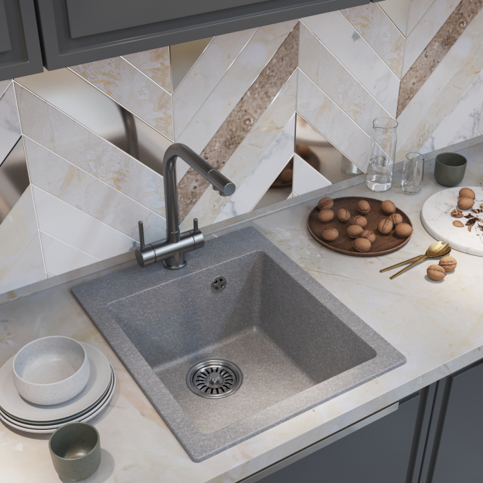 Кухонные мойки, Мойка ML-GM14, 420*500*190мм NEW