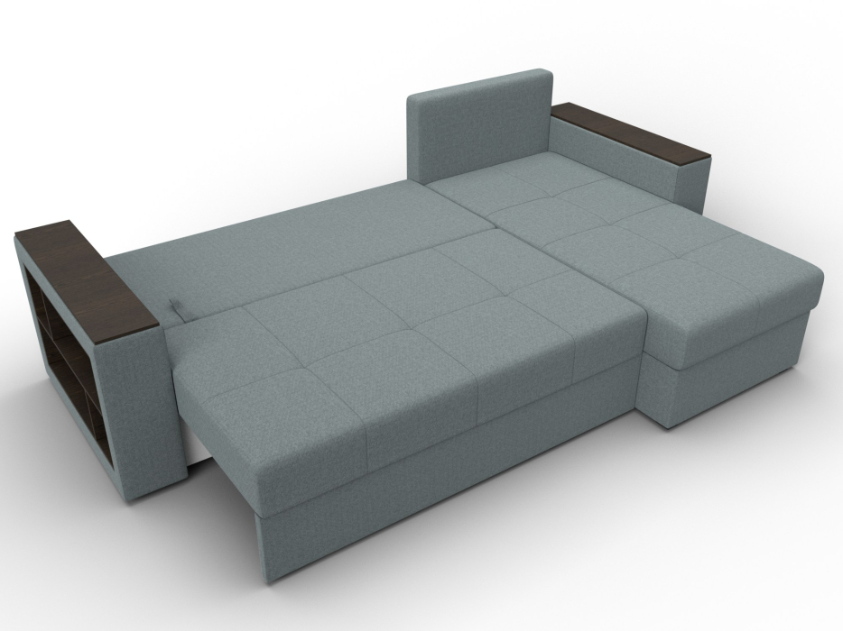 Диваны угловые в гостиную, Диван угловой Дубай Лайт угол универсальный, рогожка Амур